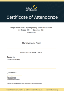 Certyfikat 2 Marta Markocka-Pepol